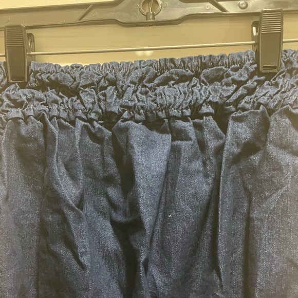 Boom Boom Dark Wash Denim Halter Romper.  New with tags.  Size-M - Picture 7 of 7